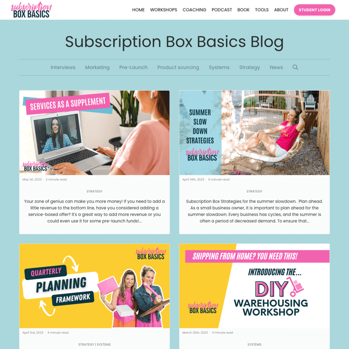 Subscription Box Basics