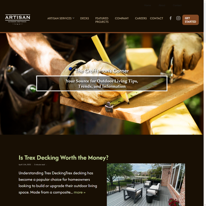 The Craftsman's Corner