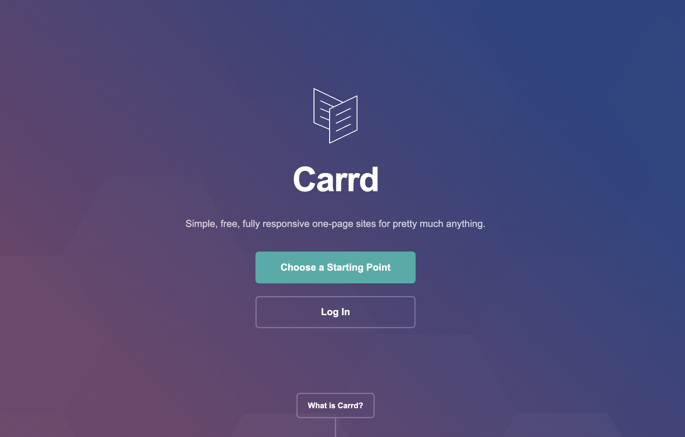 Carrd screenshot