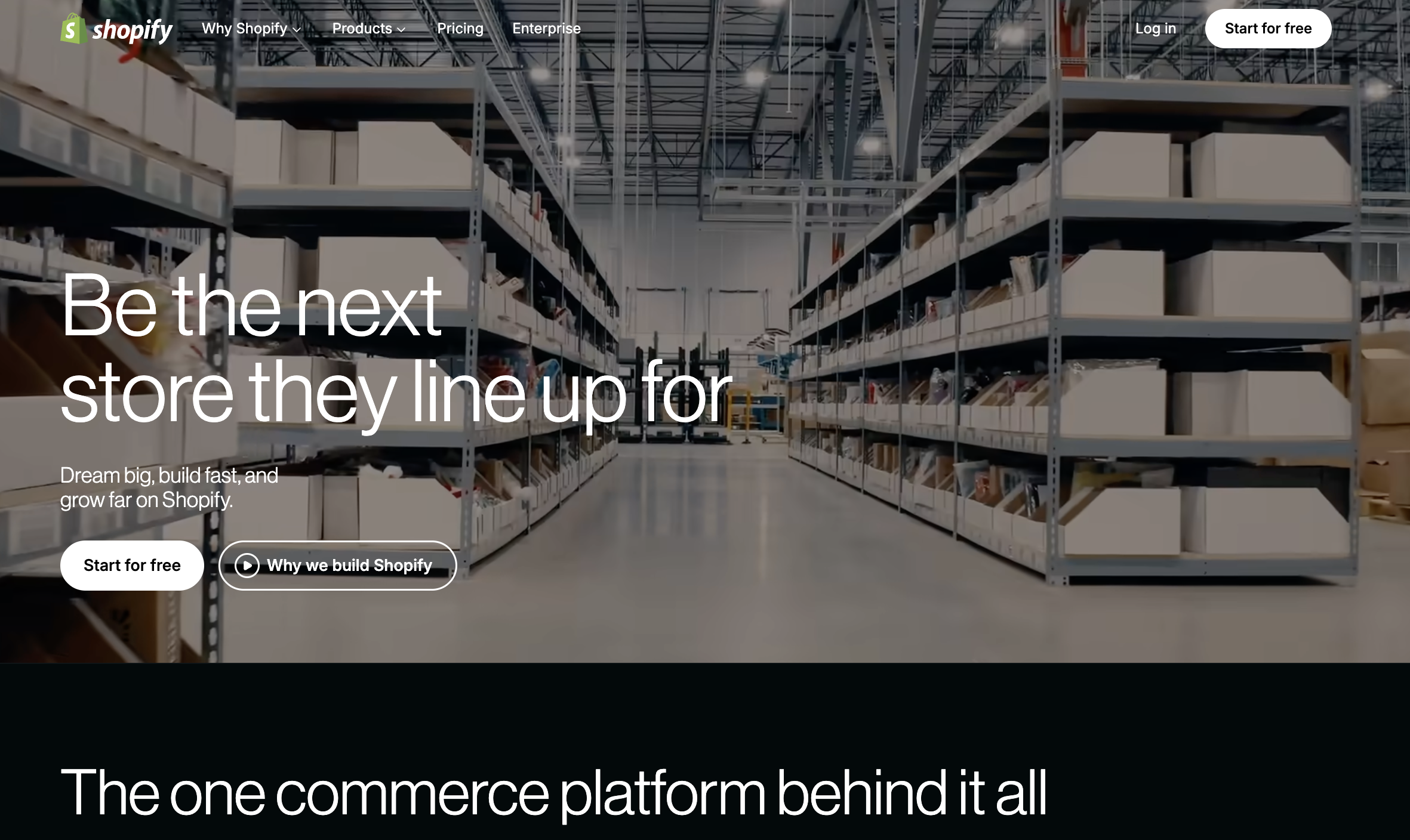 Shopify screenshot