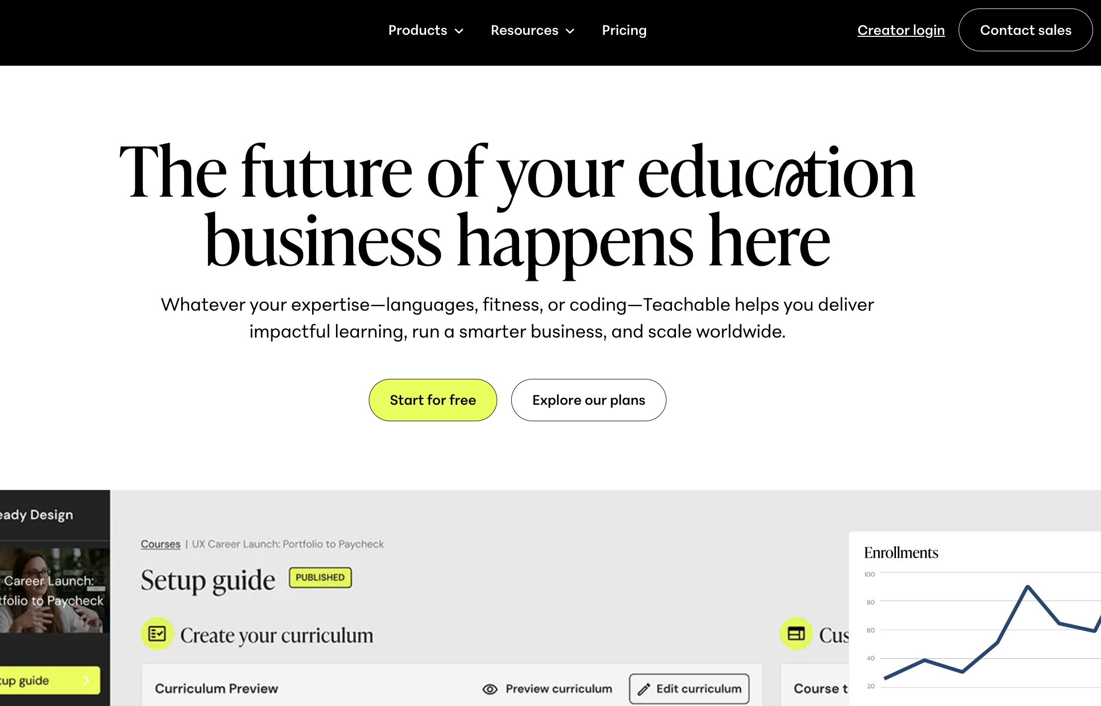 Teachable screenshot