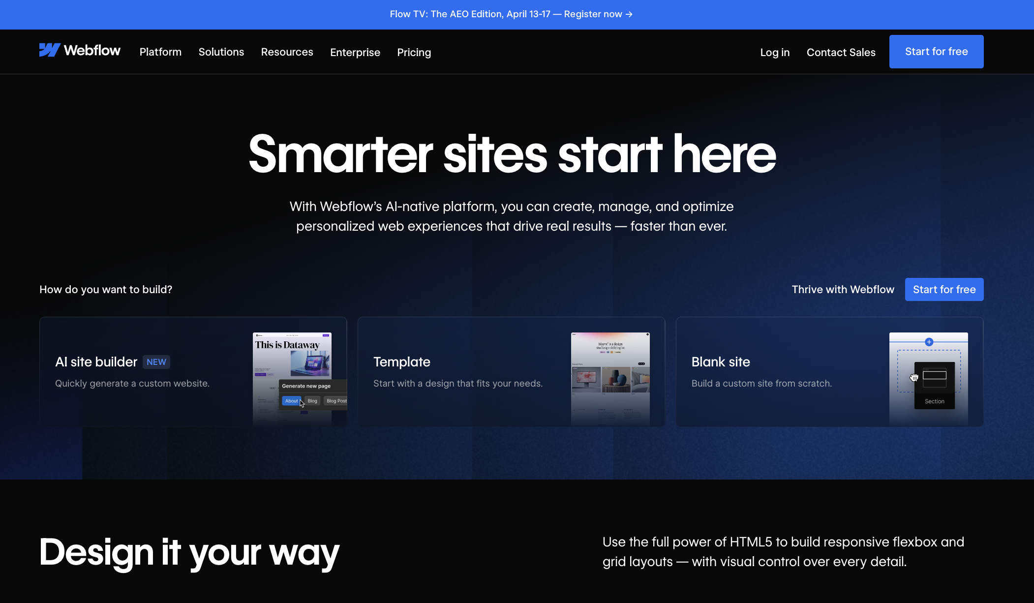 Webflow screenshot