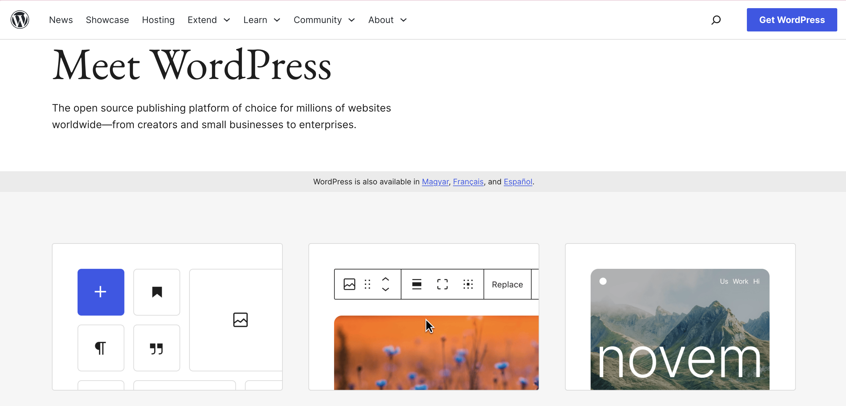 WordPress screenshot
